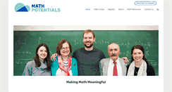 Desktop Screenshot of mathpotentials.com