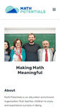 Mobile Screenshot of mathpotentials.com
